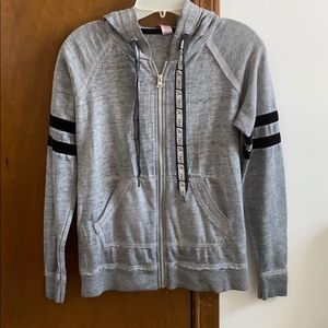 Grey zip up